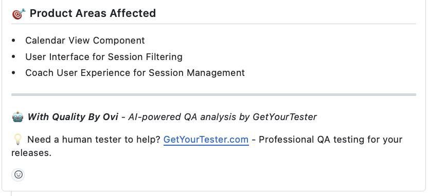 Ovi Product Areas Affected Demo